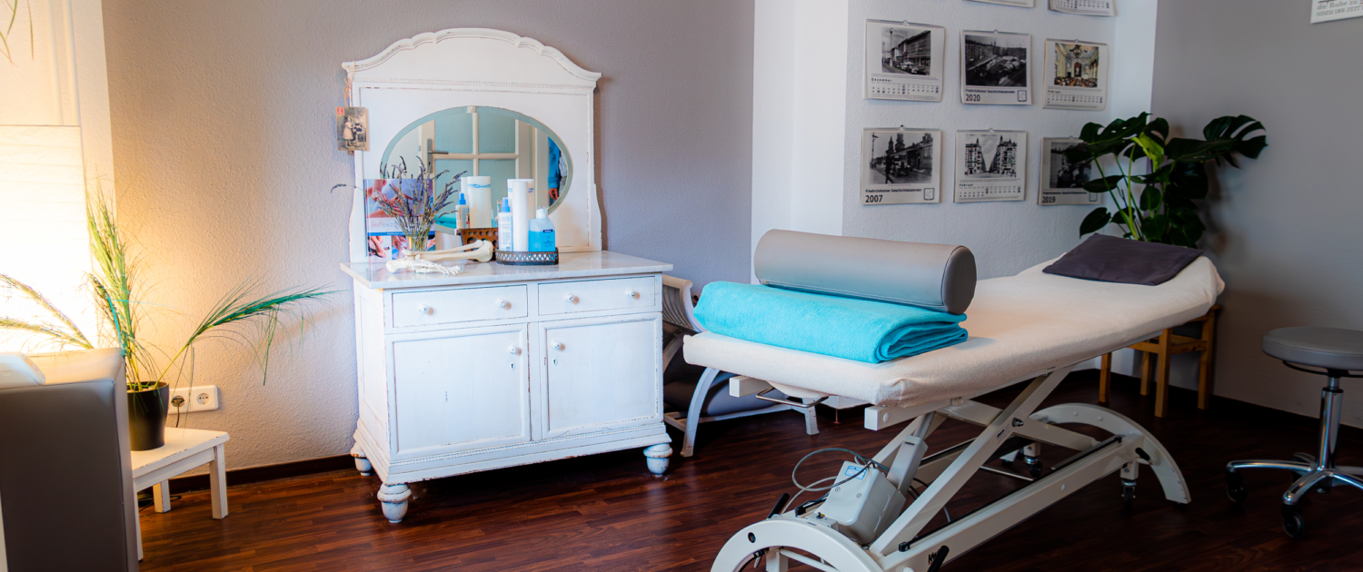 Behandlungszimmer des Osteo Aleliers
